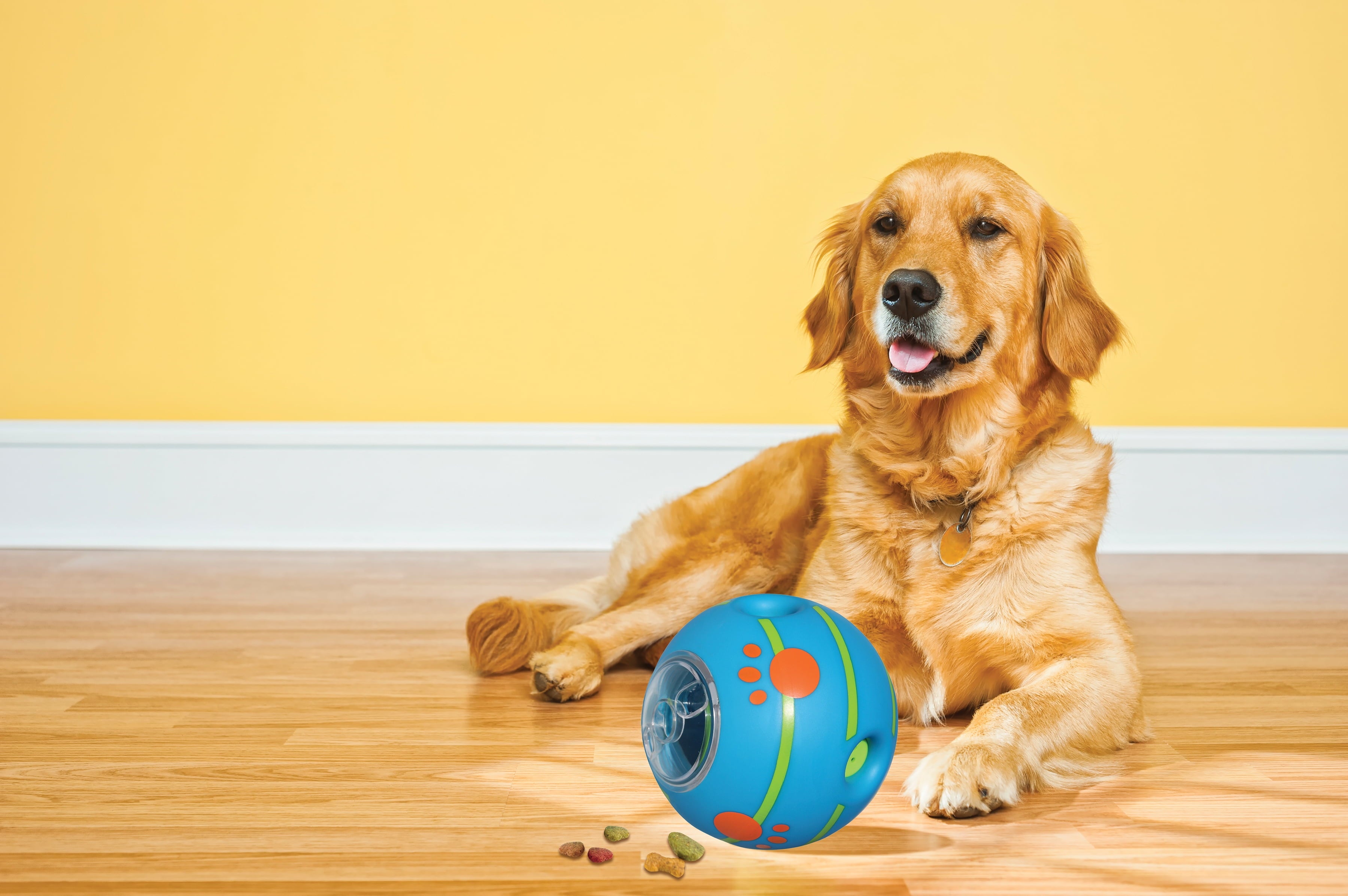 Nevulax Wobble Wag Giggle Treat Ball - Fun Interactive Dog Toy & Treat Dispenser in Blue