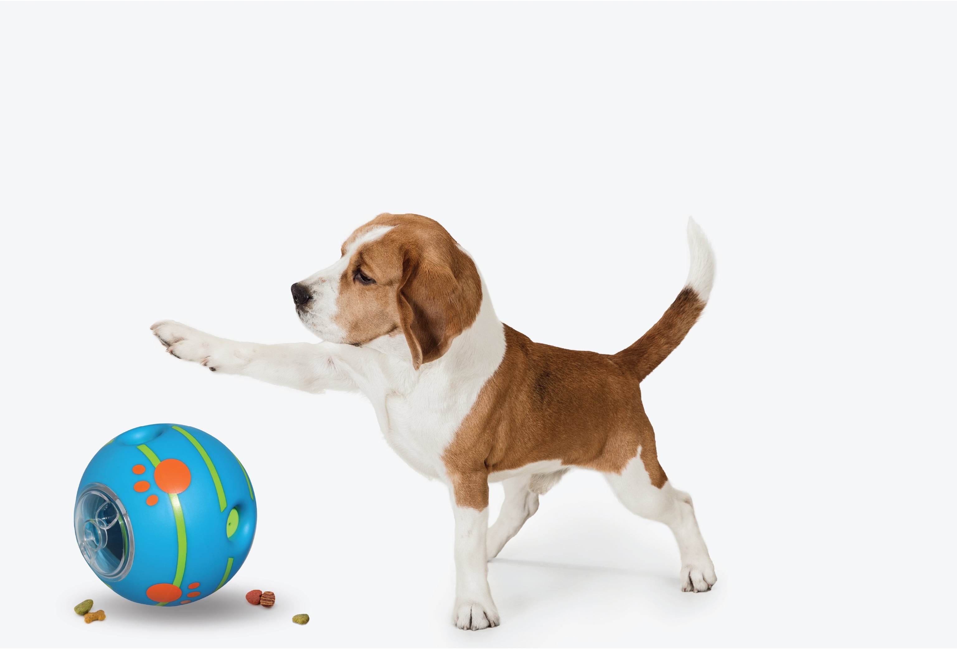 Nevulax Wobble Wag Giggle Treat Ball - Fun Interactive Dog Toy & Treat Dispenser in Blue