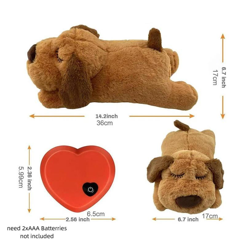 Nevulax - Heartbeat Puppy Toy - Comfortable Pillow for Anxiety Relief - Plush Toy for Dogs and Cats - Pets